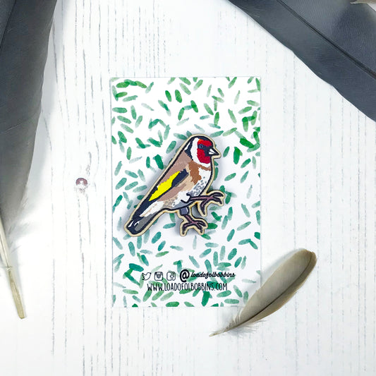 Goldfinch Lapel Pin