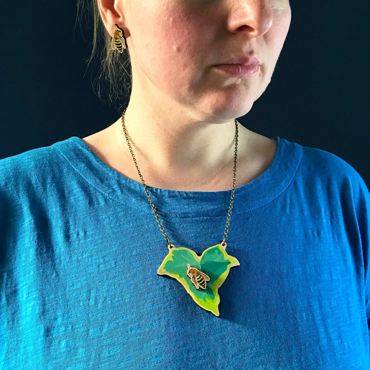 Small Ivy and Pick Your Own Insect Necklace