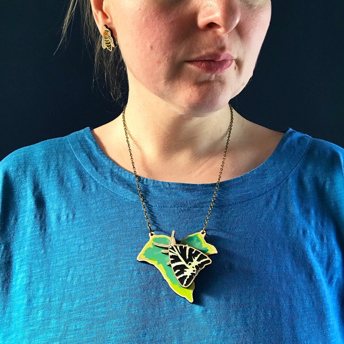 Small Ivy and Pick Your Own Insect Necklace