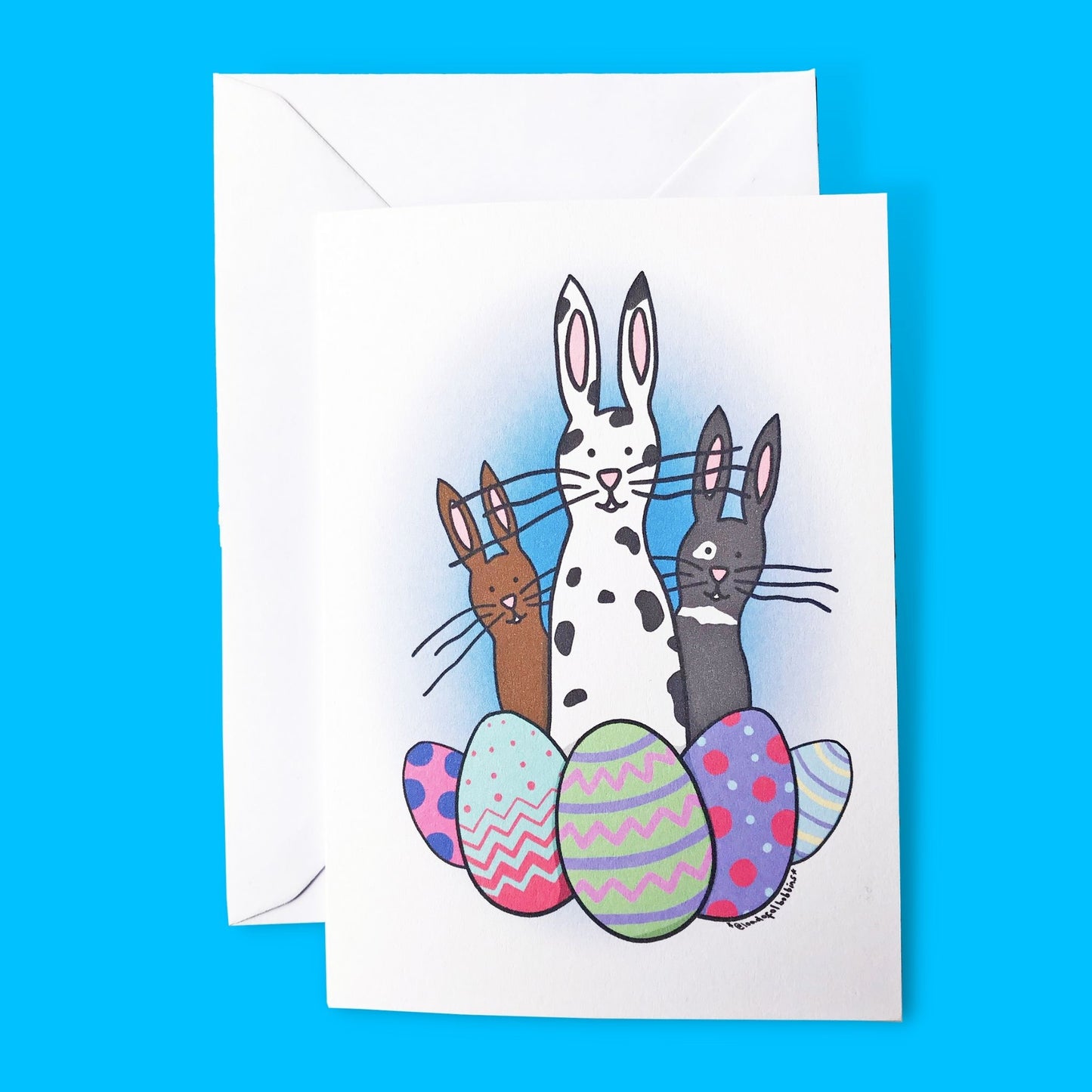 Bunnies and Easter Eggs Card