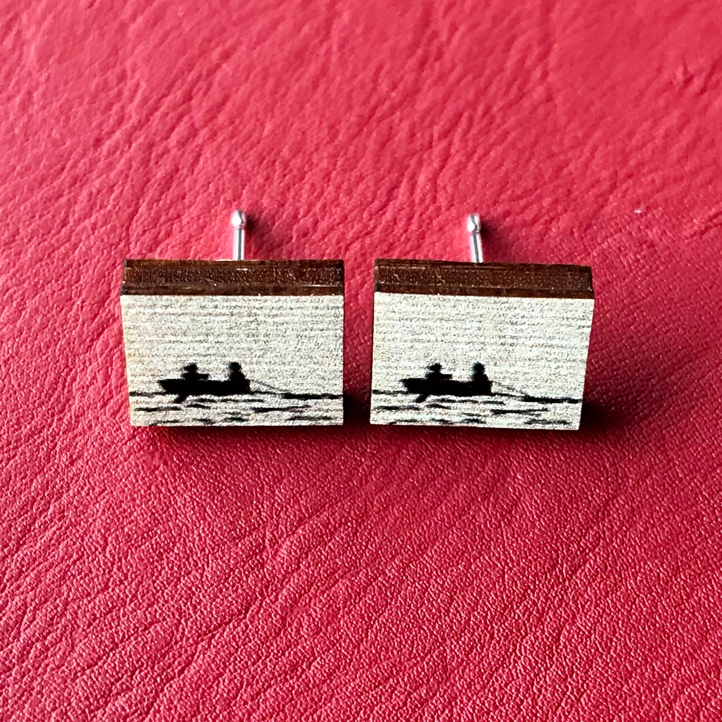 Classic Literature Our Mutual Friend Silhouette Stud Earrings