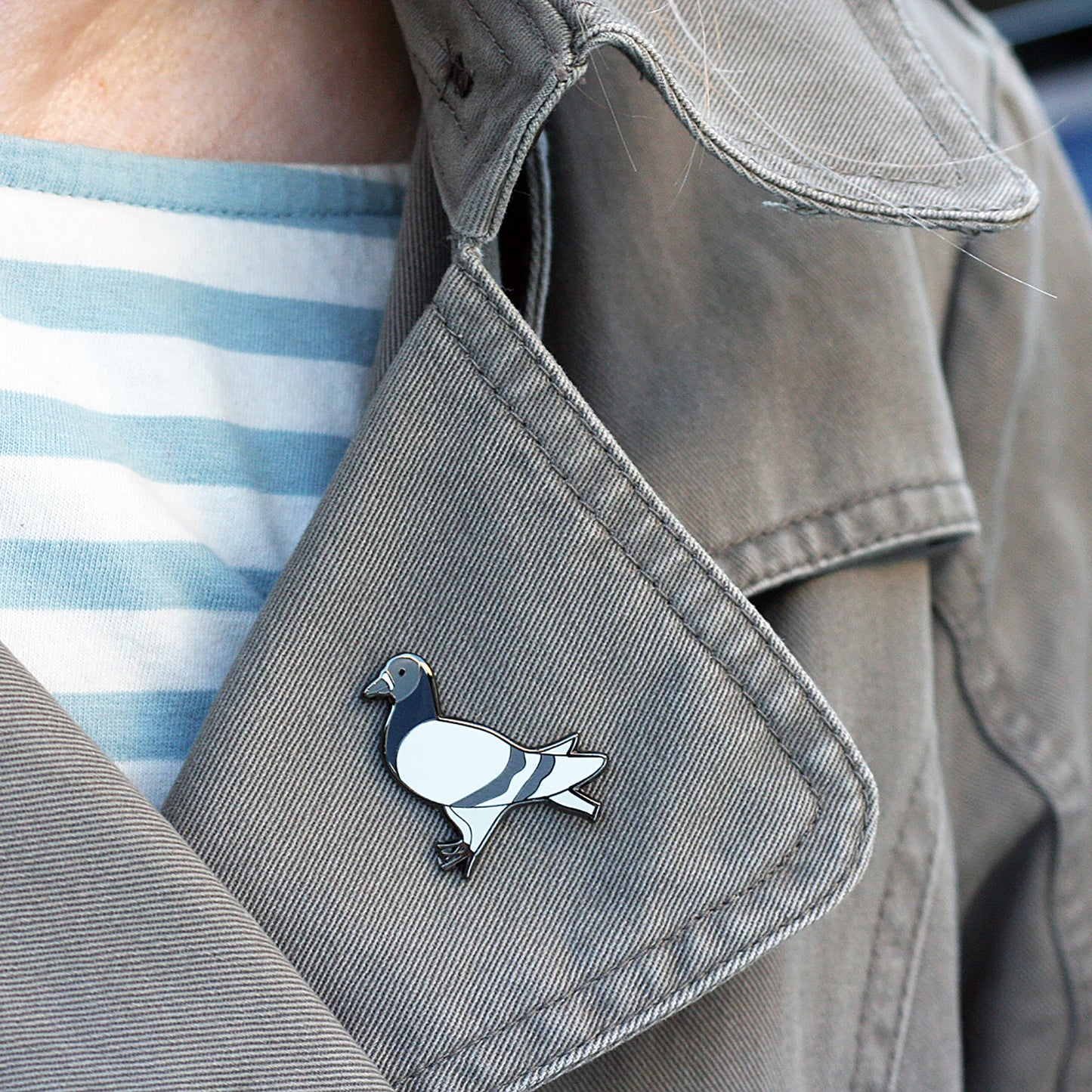 Fred the Pigeon Hard Enamel Pin