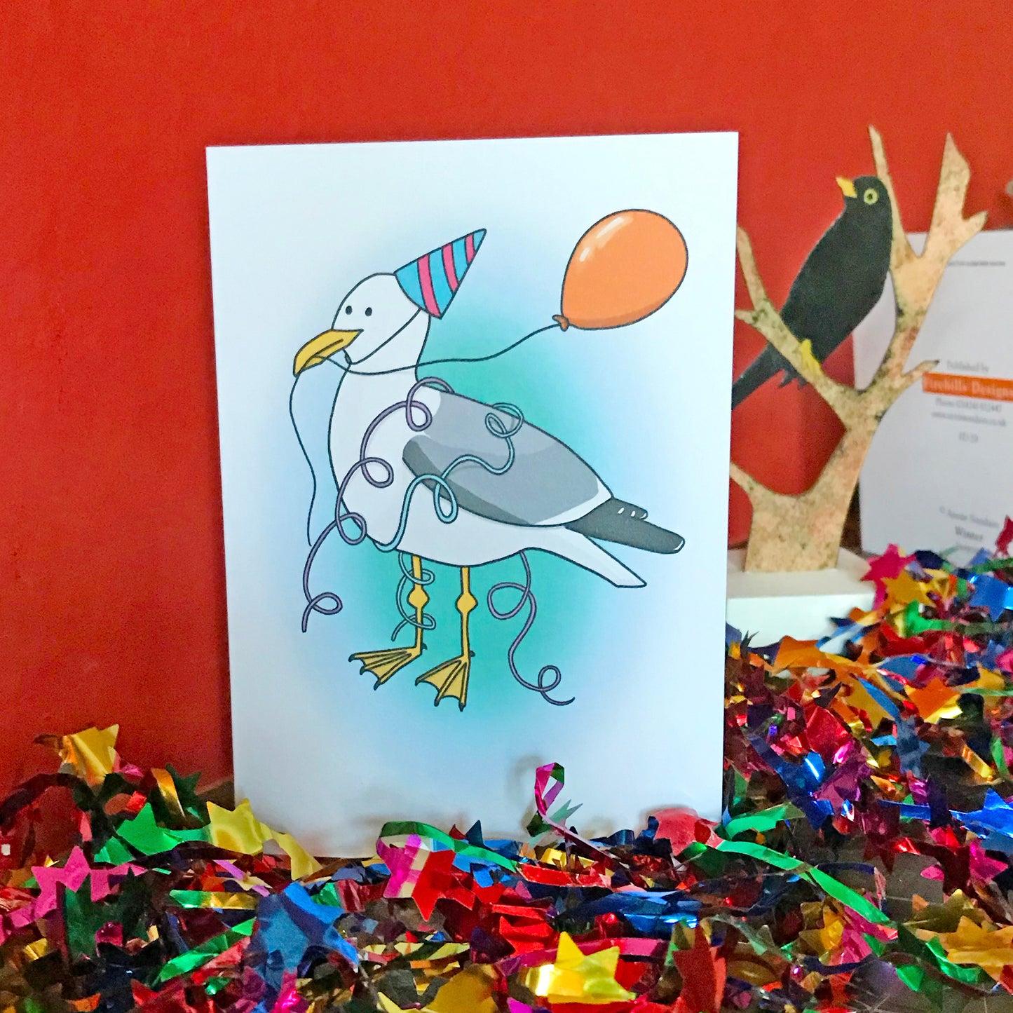 Party Seagull Card