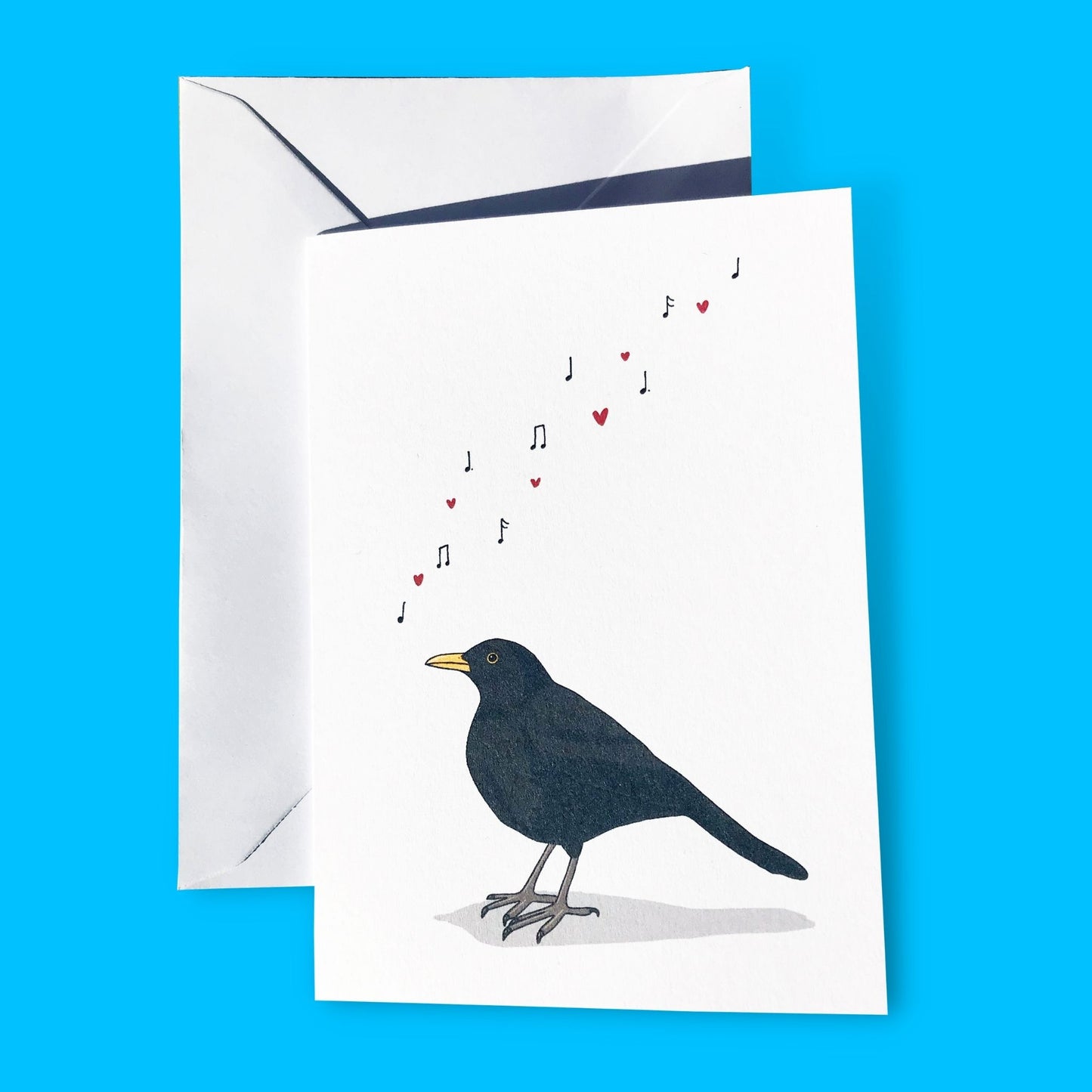 Singing Blackbird Card